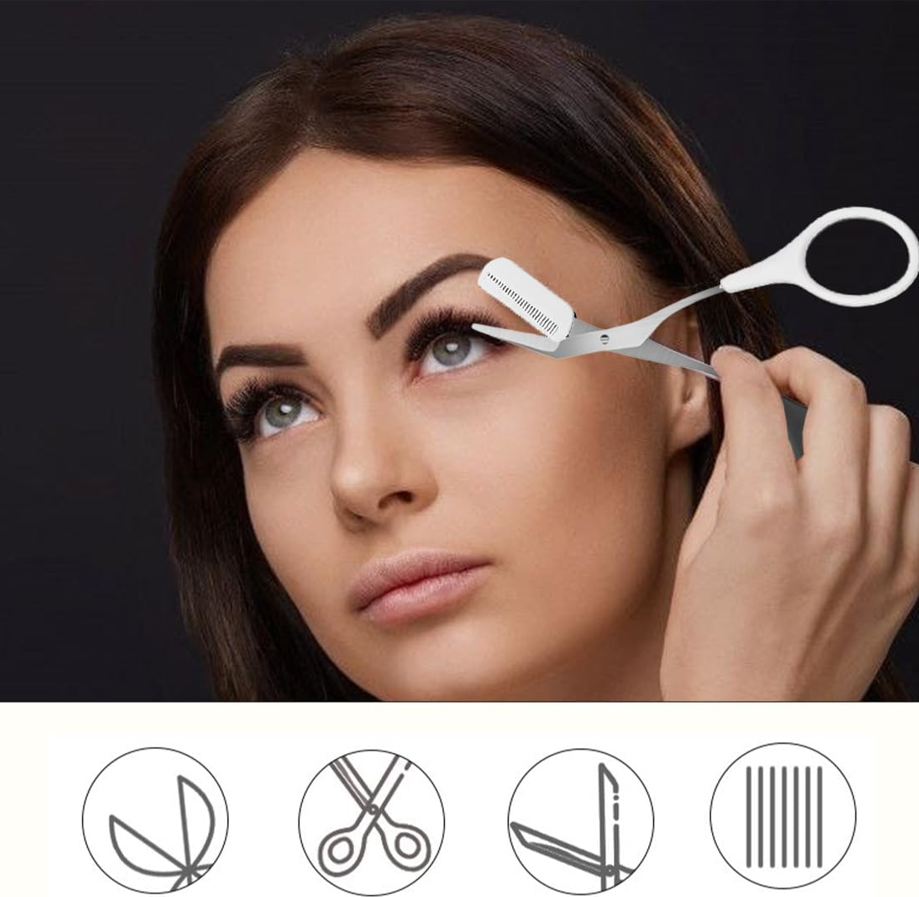 Precision Electric Eyebrow Trimmer Kit: Painless Portable Facial Hair Remover