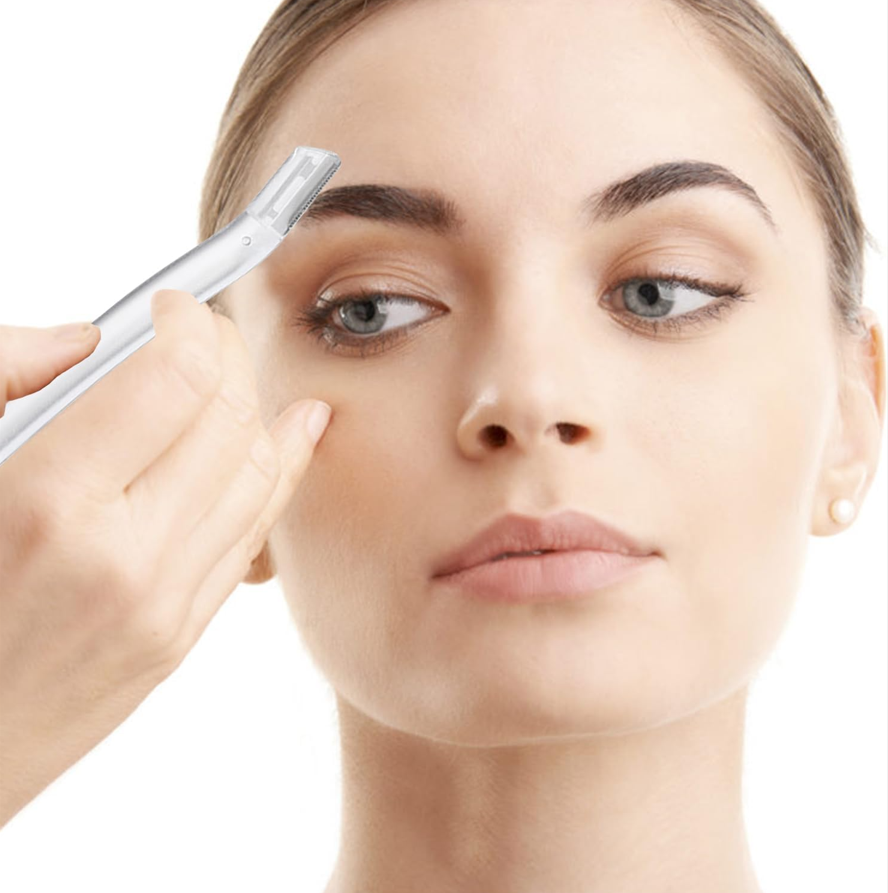 Precision Electric Eyebrow Trimmer Kit: Painless Portable Facial Hair Remover