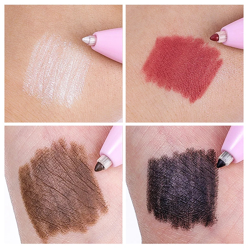 4-in-1 Waterproof Eyebrow Pencil Lip Liner Highlighter Pen